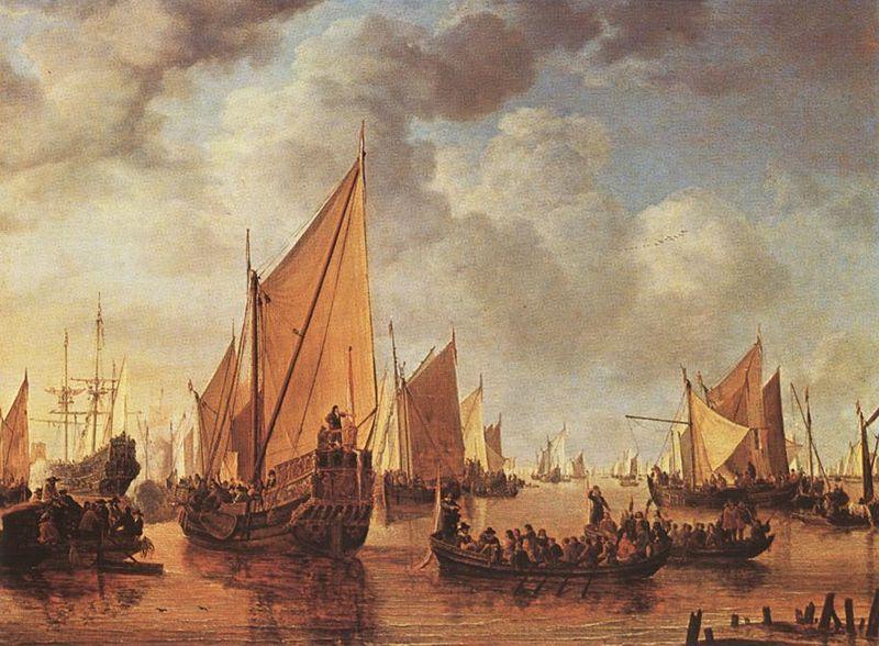 Simon de Vlieger Visit of Frederick Hendriks II oil painting image